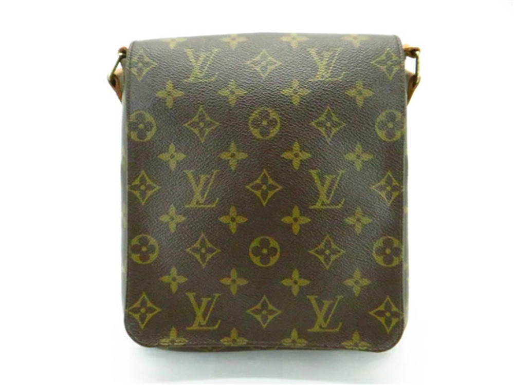 Louis Vuitton Monogram Bag Shoulder Long Musette Salsa Brown